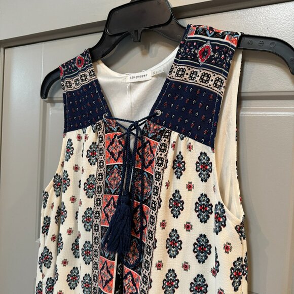 BLU PEPPER | Sleeveless Western Swing Dress Size Small - Picture 3 of 9